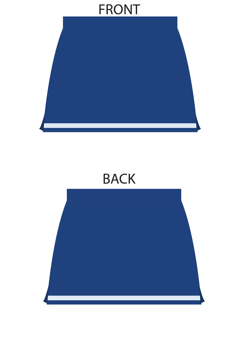 Classic Fit Top 8855 - Liner 3309 - Skirt 8621